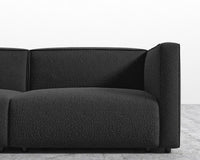 Arya Modular Loveseat - Chatou Boucle - Caviar
