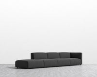 Arya Modular Sofa Open End LHF - Chatou Boucle - Caviar
