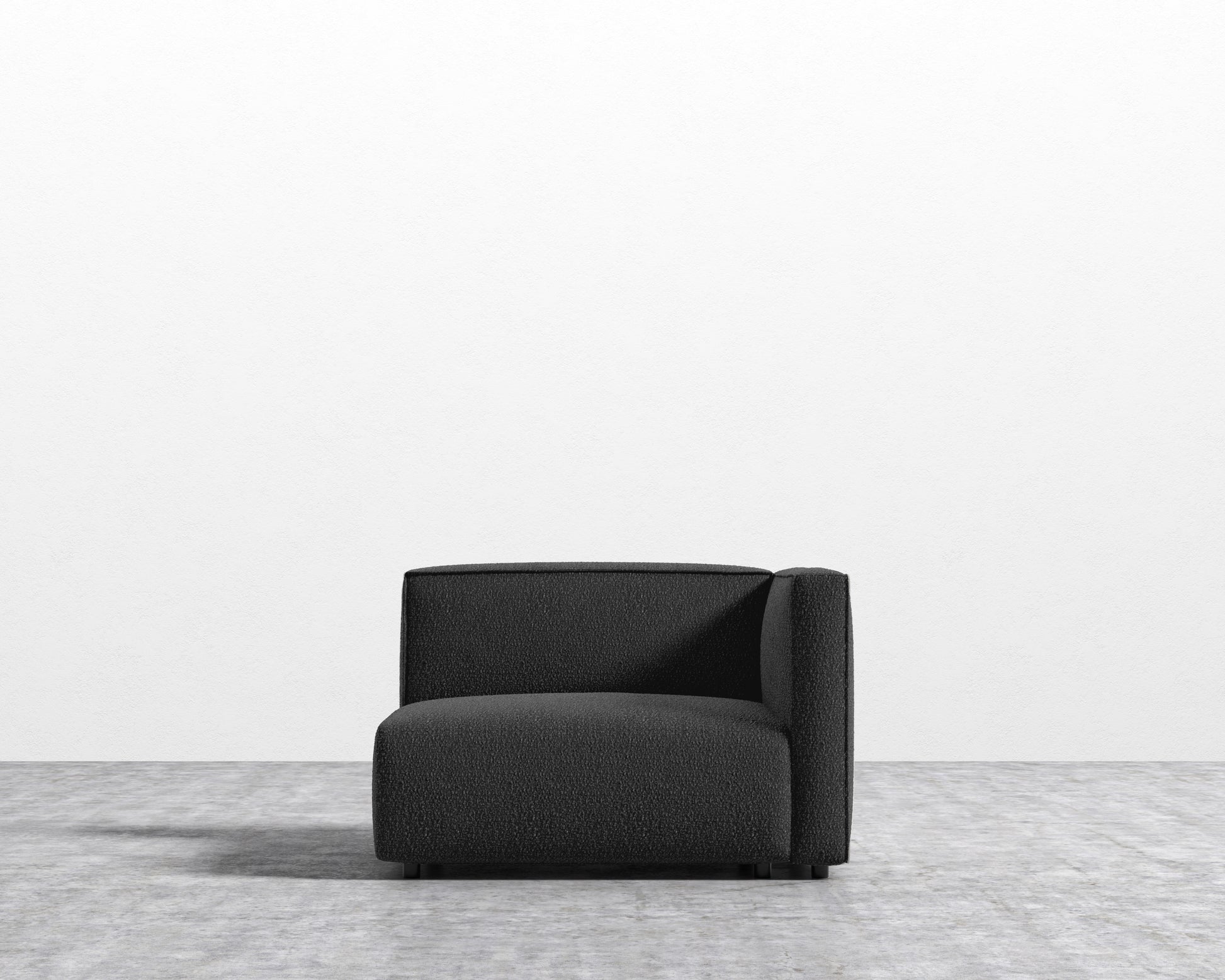 Arya Right Arm Corner - Chatou Boucle - Caviar