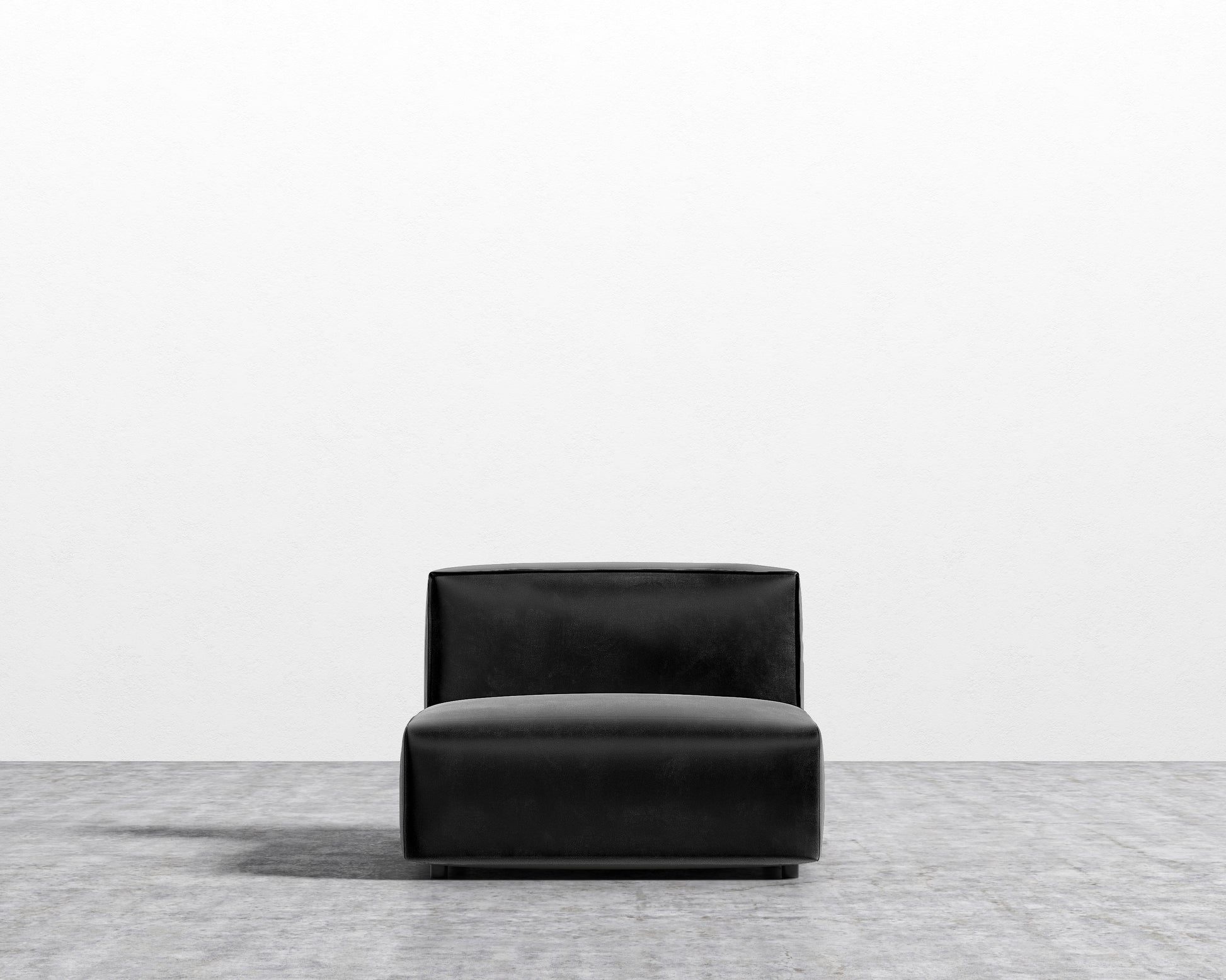 Arya Armless - Plush Velvet - Black 2022