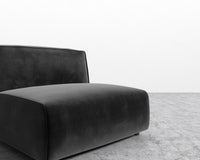 Arya Armless - Plush Velvet - Black 2022