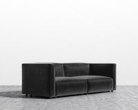 Arya Loveseat - Plush Velvet - Black 2022