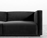 Arya Loveseat - Plush Velvet - Black 2022