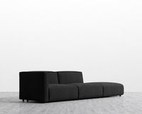 Arya Modular Sofa with Open End - Chatou Boucle - Caviar