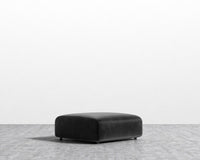 Arya Ottoman - Plush Velvet - Black 2022