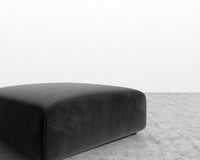Arya Ottoman - Plush Velvet - Black 2022