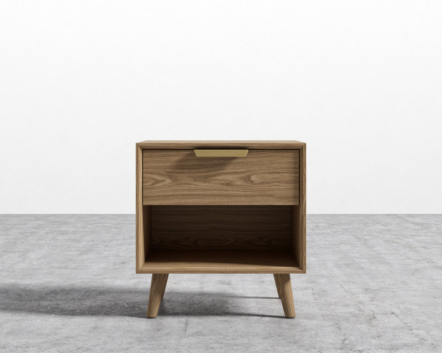 Asher Single Drawer NightStand-Ash