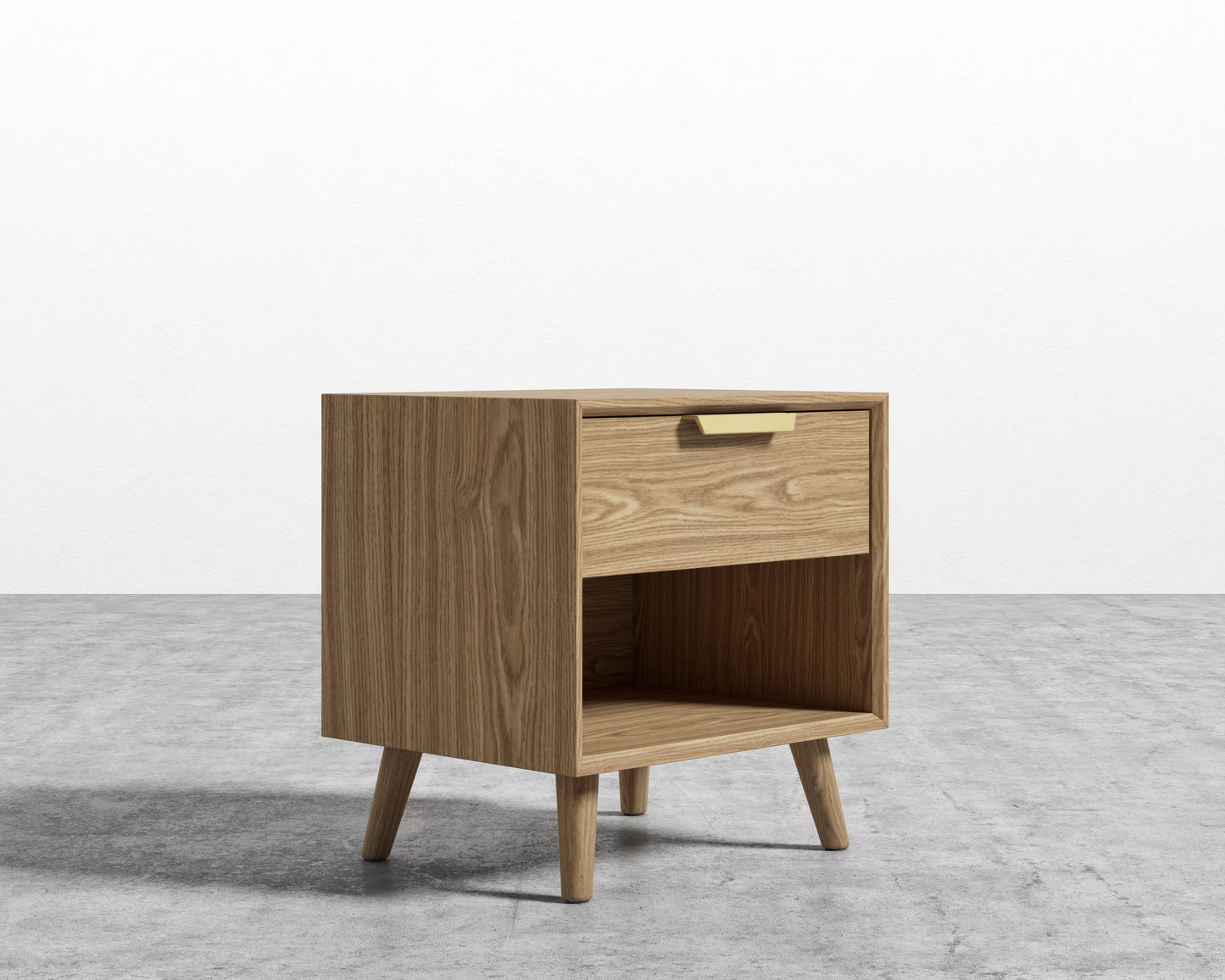 Asher Single Drawer NightStand-Ash
