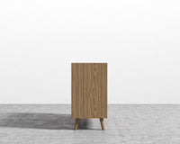 Asher Wide Dresser -  Brushed Brass Handle - Ash