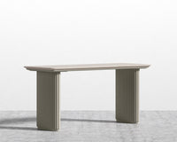 Athena Desk 63 - Alabaster - Travertine