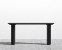Athena Desk 63 - Black Oak - Black Marble
