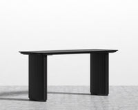 Athena Desk 63 - Black Oak - Black Marble