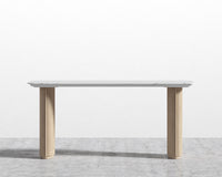 Athena Table - White Oak/White Marble - 63"