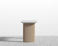 Athena Table - White Oak/White Marble - 63"