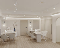 Athena Desk Scene featuring Iris Chair