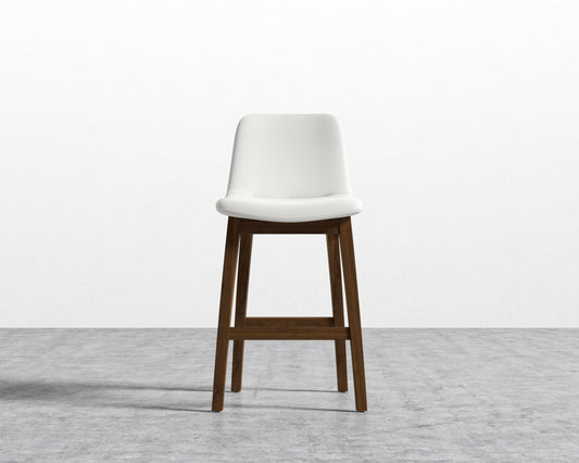 Aubrey Counter Stool - Trento Eggshell - Walnut Stain