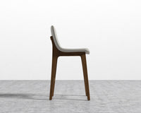 Aubrey Counter Stool - Trento Taupe - Walnut Stain