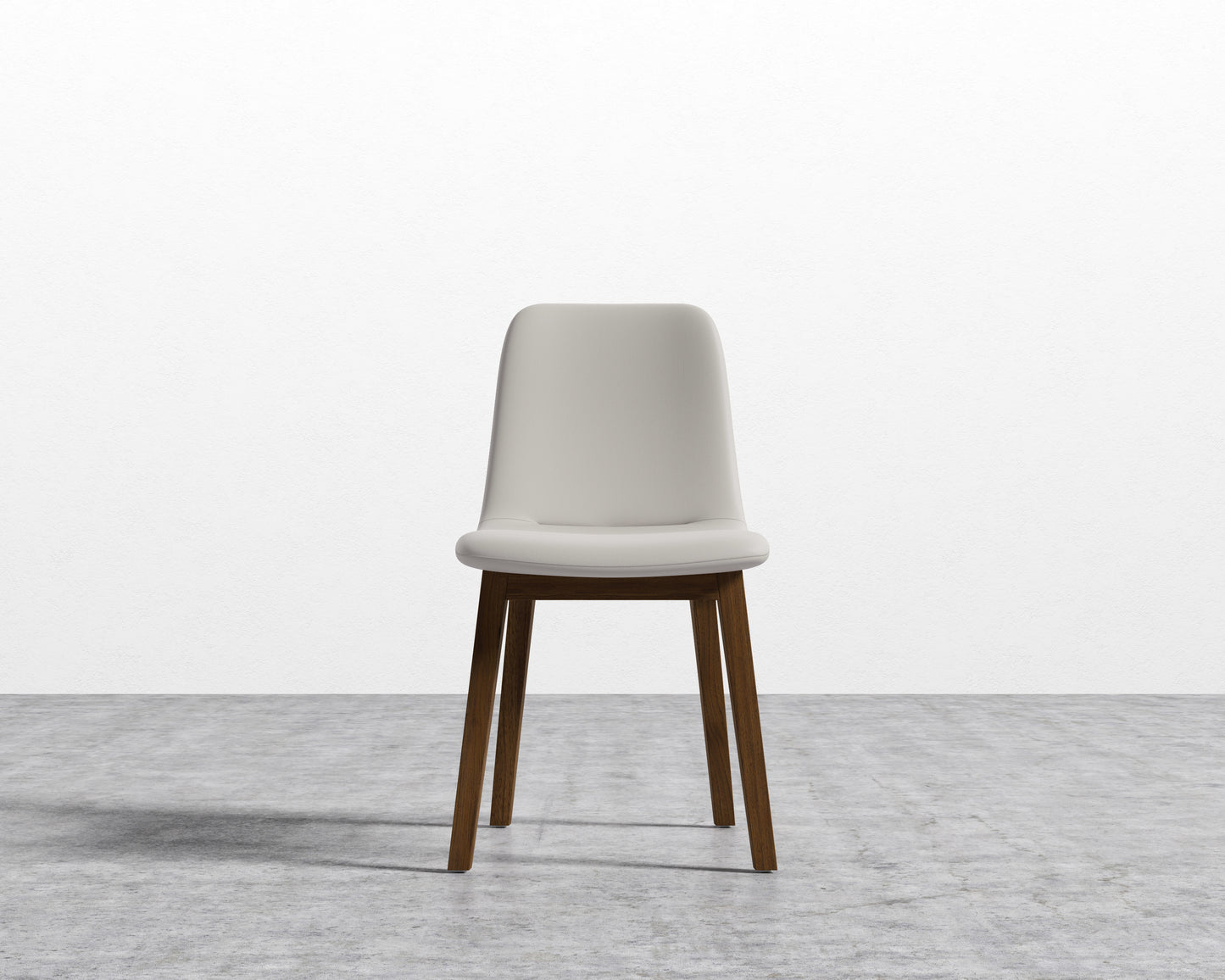 Aubrey Side Chair - Trento Microfiber - Trento Taupe - Walnut Stain