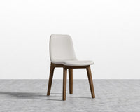 Aubrey Side Chair - Trento Microfiber - Trento Taupe - Walnut Stain