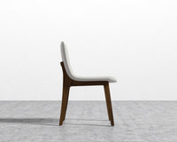 Aubrey Side Chair - Trento Microfiber - Trento Taupe - Walnut Stain