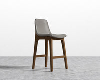 Aubrey Counter Stool - Monaco Slate -  Walnut Stain