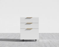Augustus Storage Unit - Glossy White Lacquer