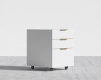 Augustus Storage Unit - Glossy White Lacquer