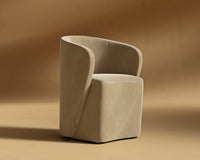 Aulus Dining Chair - Plush Velvet - Dune