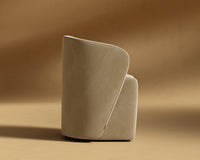 Aulus Dining Chair - Plush Velvet - Dune