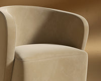 Aulus Dining Chair - Plush Velvet - Dune