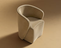Aulus Dining Chair - Plush Velvet - Dune