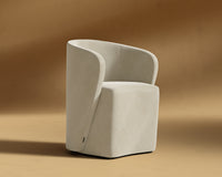 Aulus Dining Chair - Plush Velvet - Oat