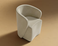 Aulus Dining Chair - Plush Velvet - Oat