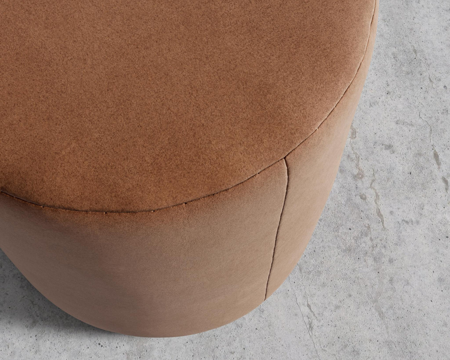 Nova Pouf - Venice Vegan Suede - Cider