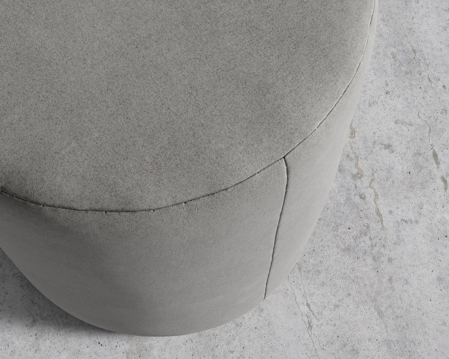 Nova Pouf - Venice Vegan Suede - Strato