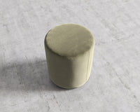 Nova Pouf - Plush Velvet - Olive Green