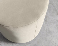 Nova Pouf - Plush Velvet - Warm Taupe