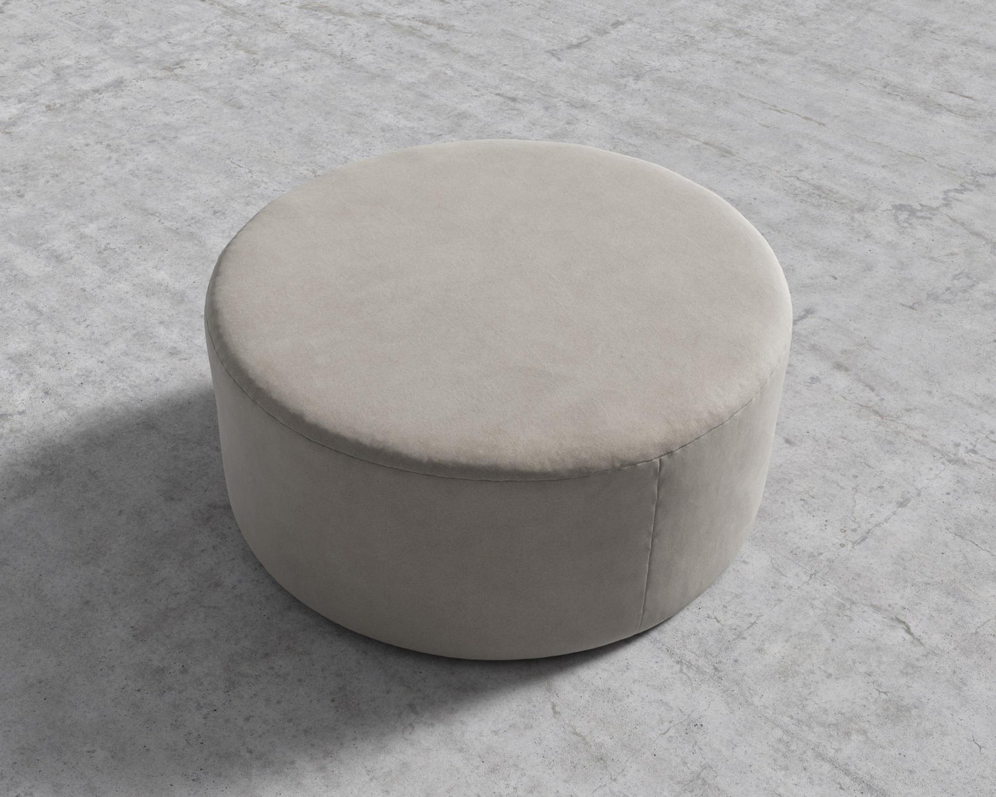 Nova Pouf Large - Venice Vegan Suede - Latte
