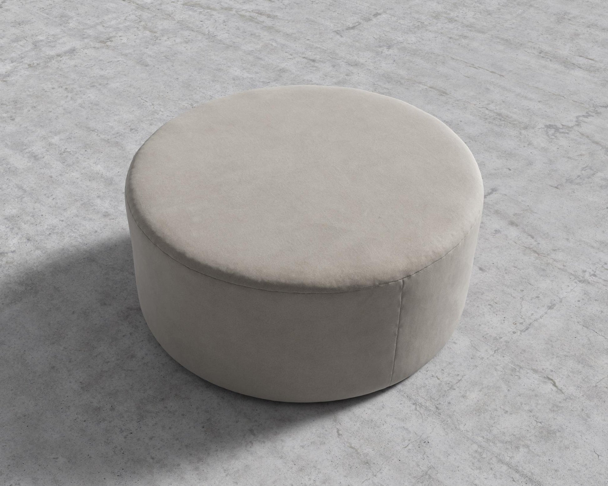 Nova Pouf Large - Venice Vegan Suede - Latte