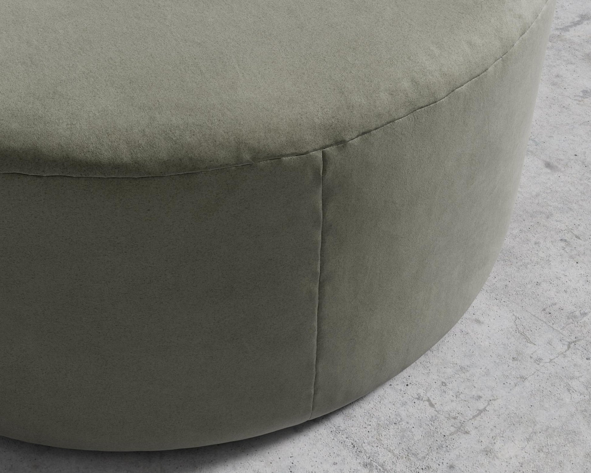 Nova Pouf Large - Venice Vegan Suede - Sage