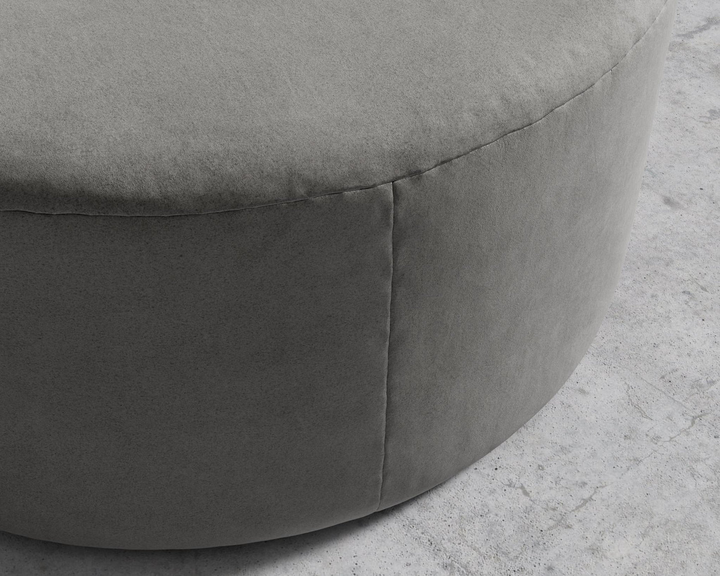 Nova Pouf Large - Venice Vegan Suede - Strato