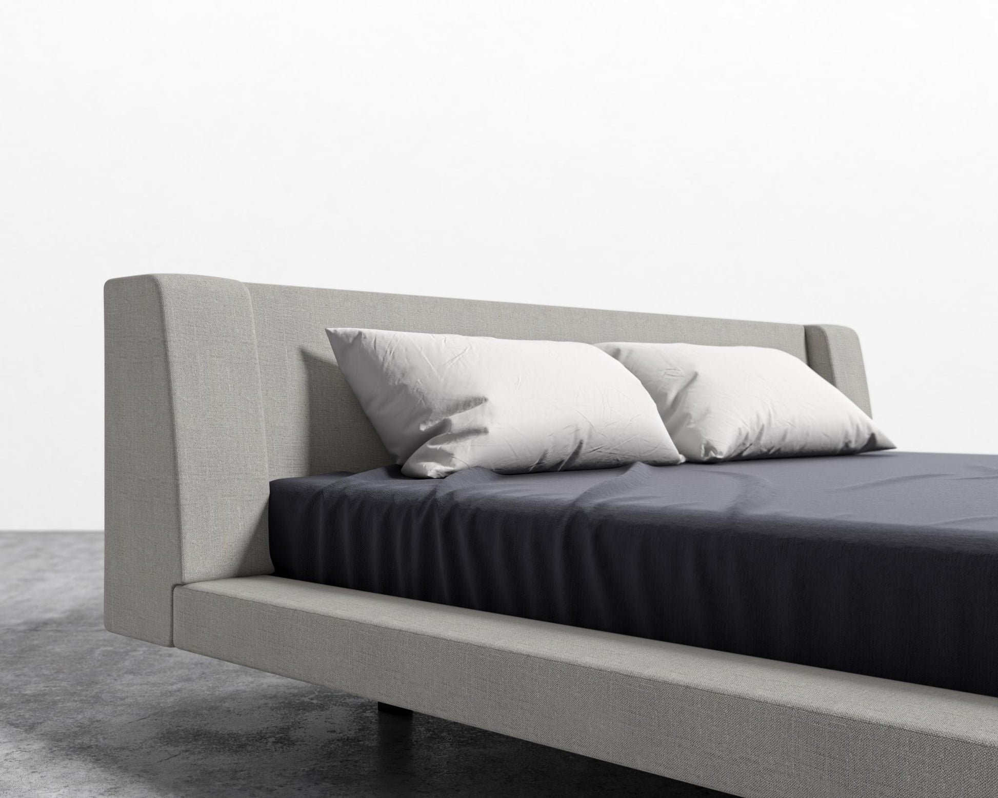 Harper Bed - Leuven Linen - Haze