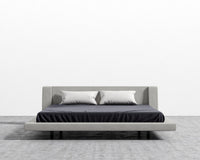Harper Bed - Leuven Linen - Haze