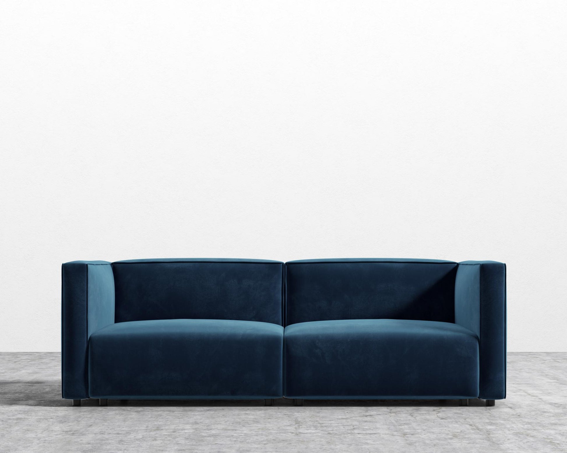 Arya-Loveseat-Plush-Velvet - Cobalt