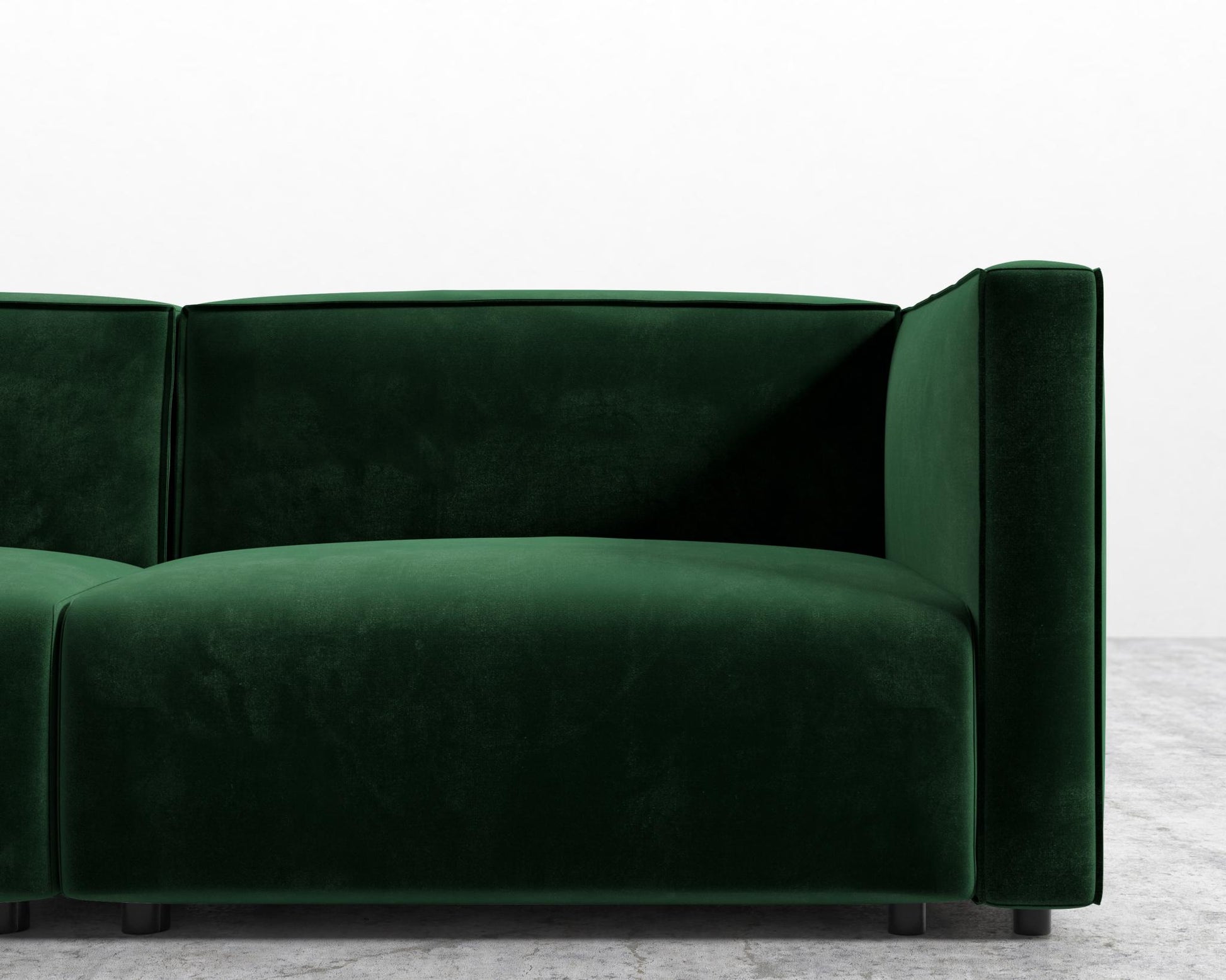 Arya-Loveseat-Plush-Velvet - Moss