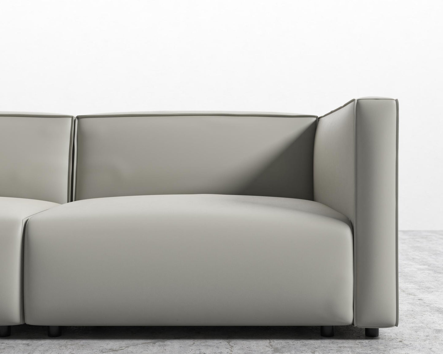 Arya Modular Loveseat - Microfiber - Trento Taupe