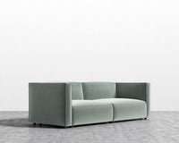 Arya Loveseat - Plush Velvet - Moonstone