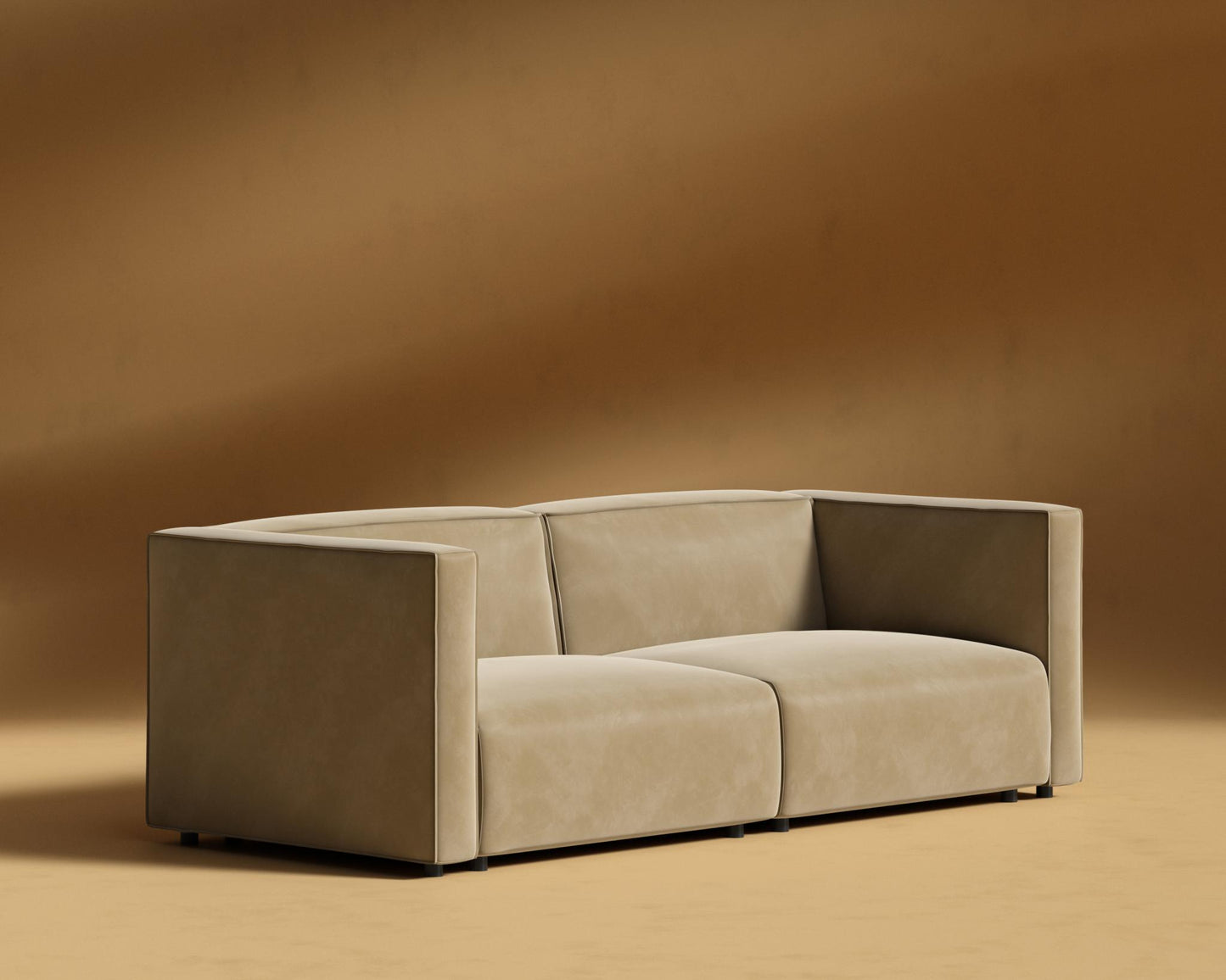 Arya-Loveseat-Plush-Velvet - Dune