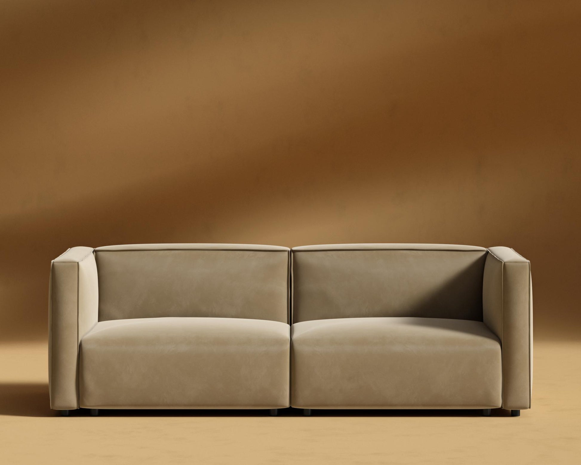 Arya-Loveseat-Plush-Velvet - Dune