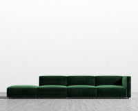 Arya Modular Sectional - Plush Velvet - Moss